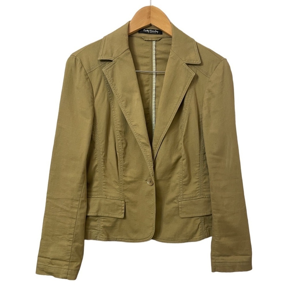 BETTY BARCLAY olive green blazer jacket 8